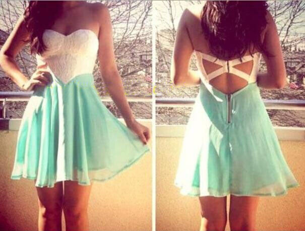 Fashion Sleeveless Green Dress