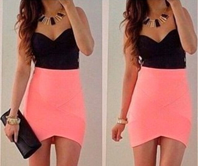 Fashion V-Neck Package Hip Dress