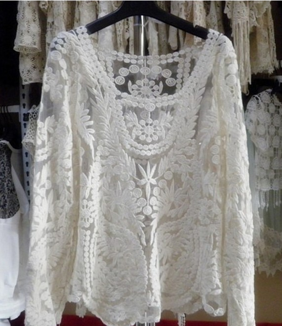 Openwork Lace Jacket Sunscreen Shirt