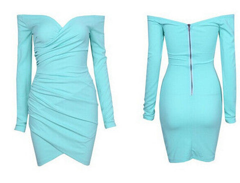 SEXY CUTE LONG-SLEEVED DRESS