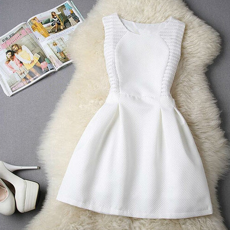 Fashion Round Neck Sleeveless Dress