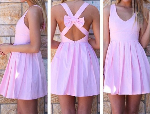 Sexy Halter Bow Dress