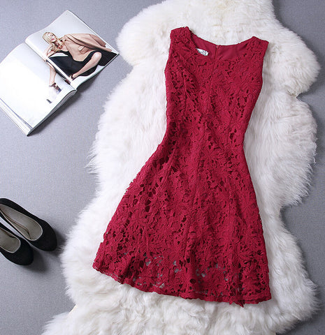 Fashion Sexy Solid Color Sling Sleeveless Dress