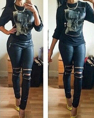 Fashion Zipper Pants