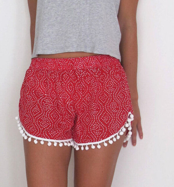 WOMEN PRINTED BEACH SHORTS