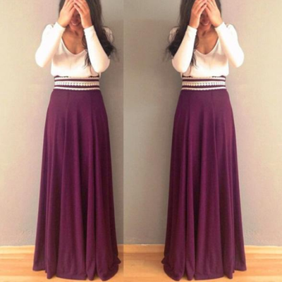 Solid color package hip skirts