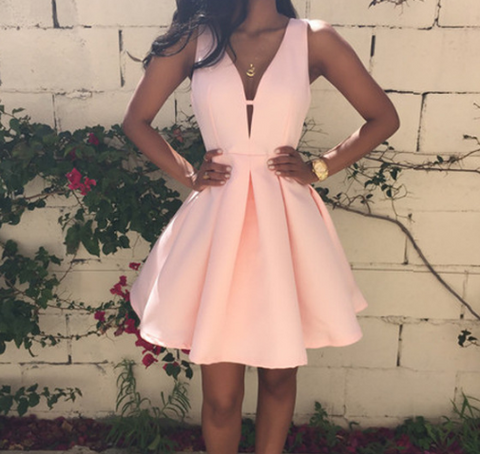 Fashion Sexy Solid Color Sling Sleeveless Dress