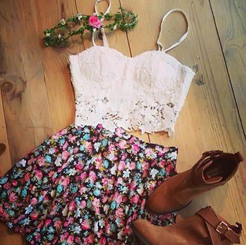 Fashion printed Two-piece shorts