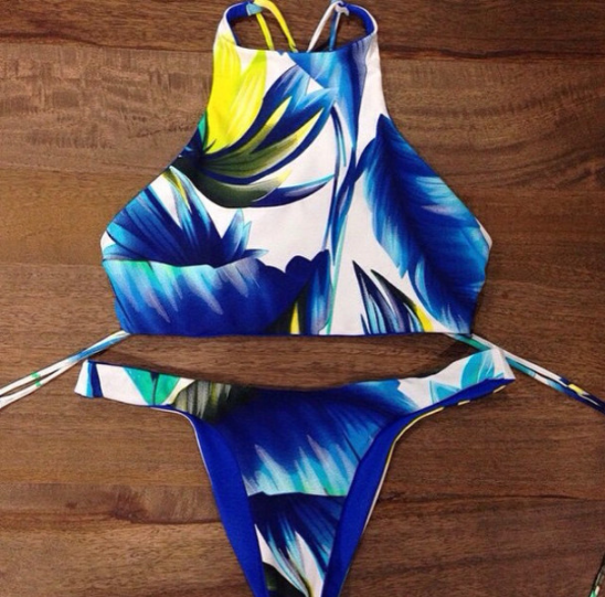 Sexy Print Bikini Swimsuit