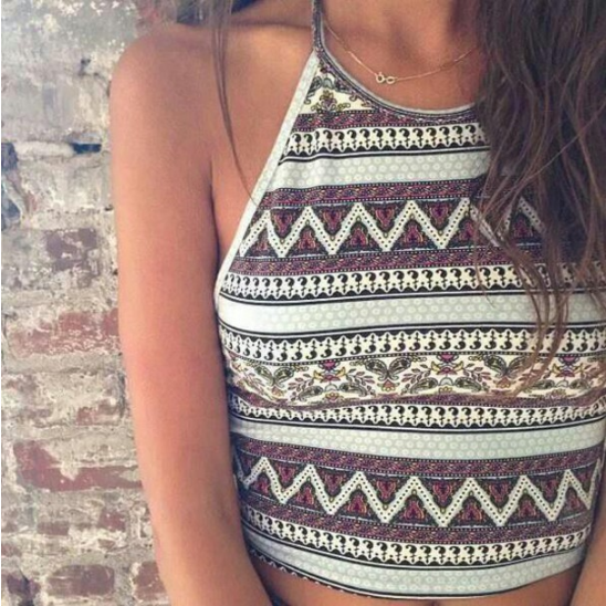 SUSPENDERS PRINTING SLEEVELESS SHIRT