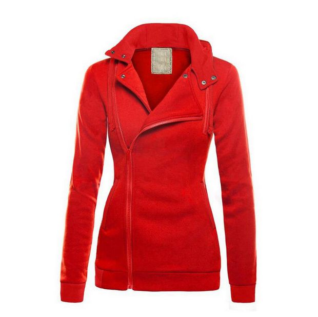 Long sleeved color hooded sweater