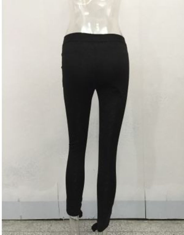 Black Cutout Lace-Up Leggings