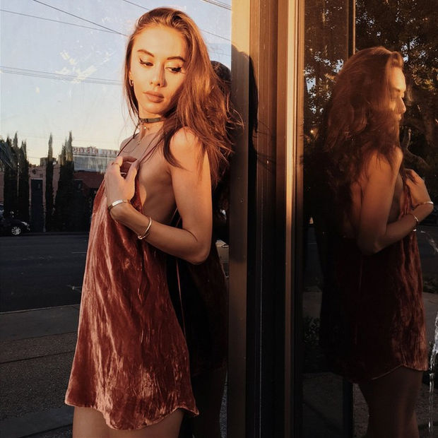 Spaghetti Strap Sexy V-neck Vest One Piece Dress