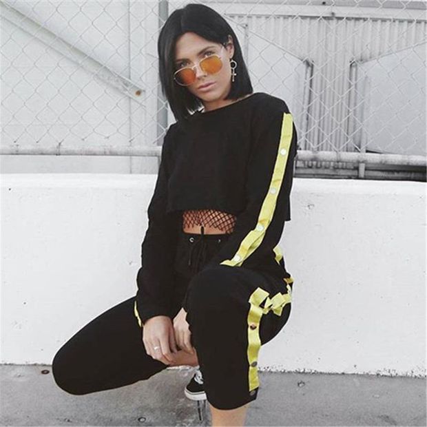 Ladies Winter Stripes Sexy Crop Top