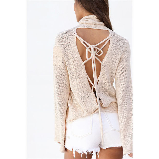 Long Sleeve Bat Winter Knit Tops