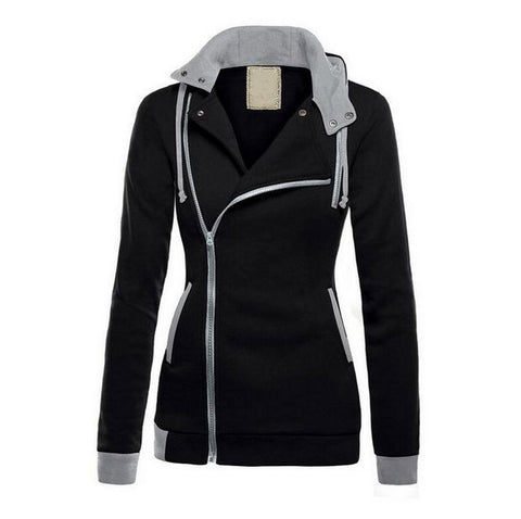 Women'S Long-Sleeved Thick Hooded Jacket