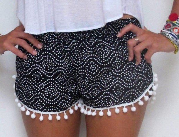 WOMEN PRINTED BEACH SHORTS