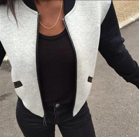 Fashion Long-Sleeved Zipper Cardigan Coat