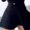 V-Neck Black Casual Long Sleeved Jumpsuit