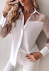 Women'S Sequin Patchwork Casual Long Sleeved Shirt