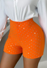 Women'S Slim Fit Hot Diamond Shorts