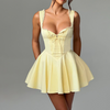 Women'S Lace Splicing Strap Slim Backless Dress