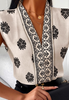 Sexy V-Neck Printed Sleeveless Top