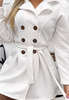 Elegant Double Breasted Coat Dress
