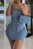 Casual Tight Fitting Two Piece Sleeveless Vest Set