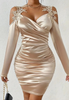 Elegant Lace Tight Fitting Long Sleeved Dress