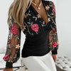 Elegant Temperament Long Sleeve Sweet Lace Shirt