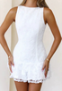 Women'S Backless Lace Dress