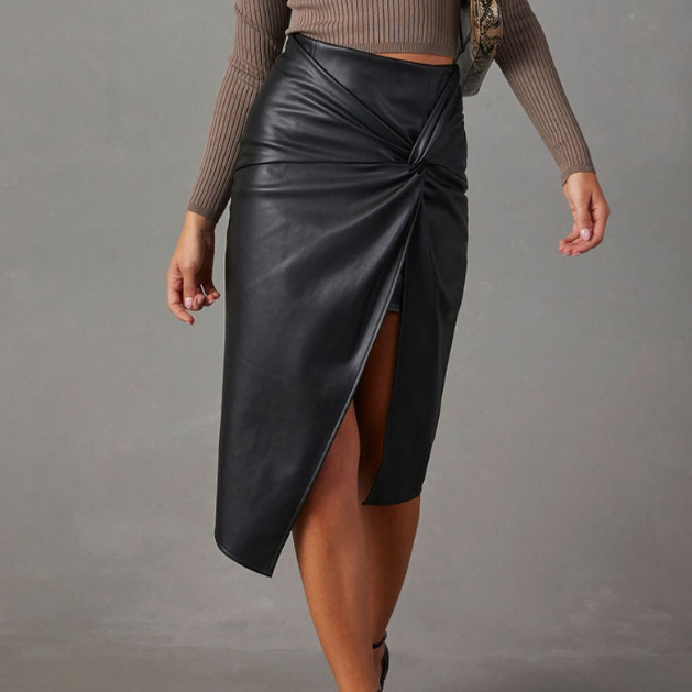 Sexy Temperament Black Skirt