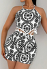 Sexy Sleeveless Printed Two Piece Set