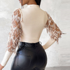Temperament Women'S Long Sleeved Sequined Top