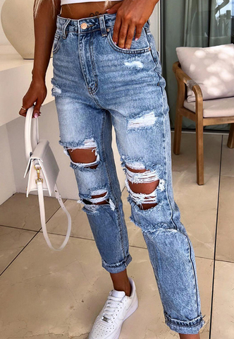 Women's Design High Waist Skinny Jeans