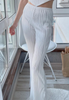 Temperament Striped Casual High Waisted Pants