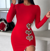 Women's Love Diamond Red Mini Dress