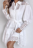 Lace Women Splicing Long Sleeve Dress
