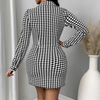 Elegant Tight Fitting Long Sleeved Dress