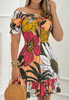 Fashion Women'S Solid Color Printed Dress