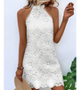 Women Sexy White Sleeveless Dress