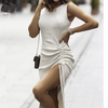 Temperament Round Neck Sleeveless Dress