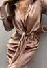 V-Neck Fashion Sexy Long Sleeve Dress