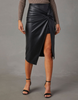 Sexy Temperament Black Skirt