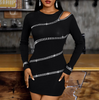 Sexy Temperament Slim Long Sleeves Hip Hugging Dress