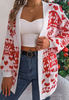 Loose Pocket Long Sleeved Cardigan Sweater Jacket