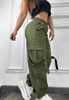Solid Color Pocket Casual Sports Pants