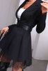 Fashion Sexy Black Long Sleeve Dress