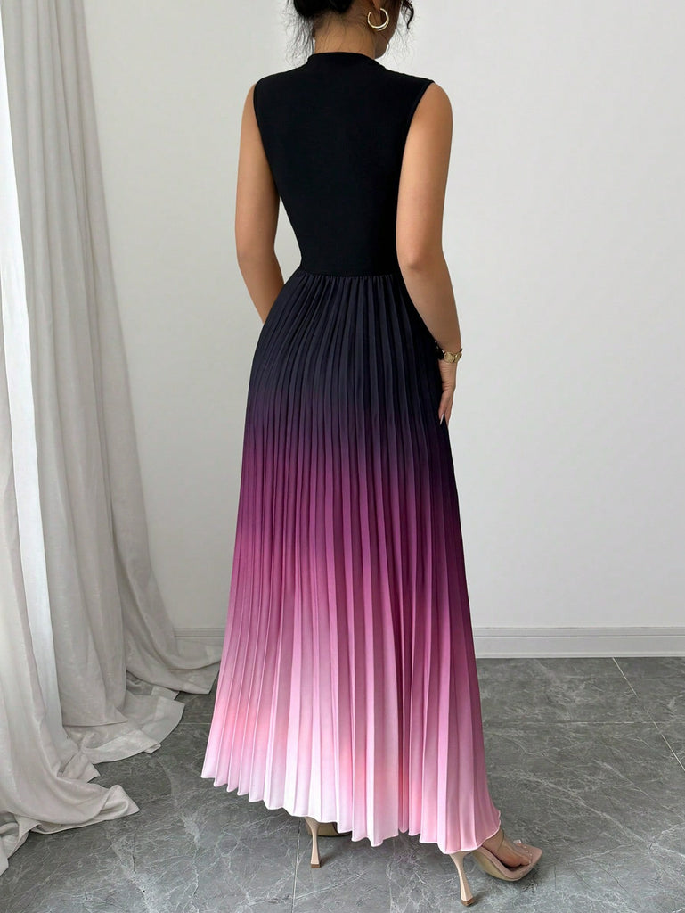 Round Neck Fashion Sexy Sleeveless Dress